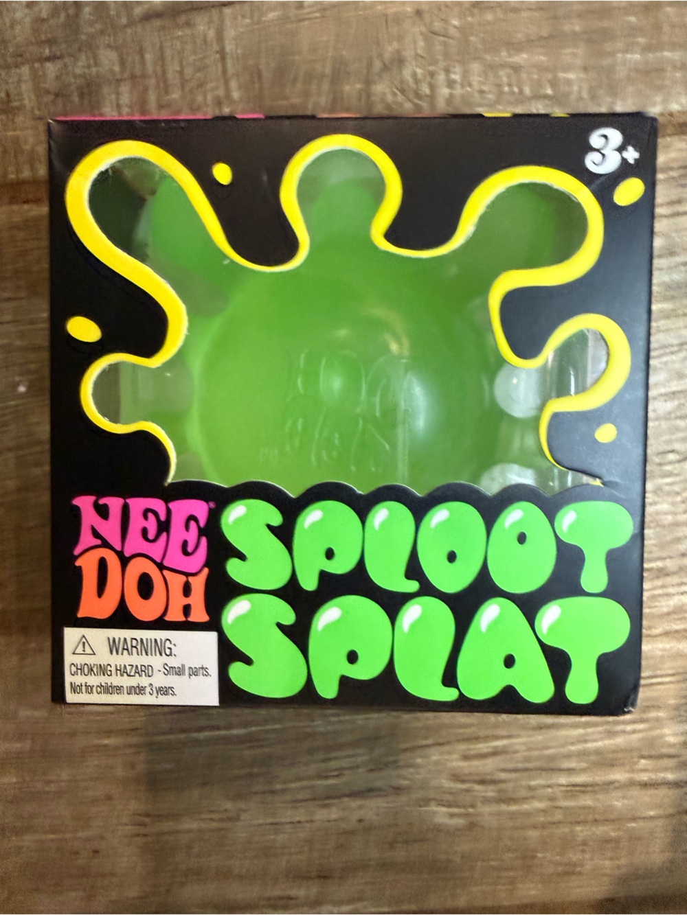 NeeDoh Sploot Splat GREEN Stress Ball Toy. NEW and Authentic.